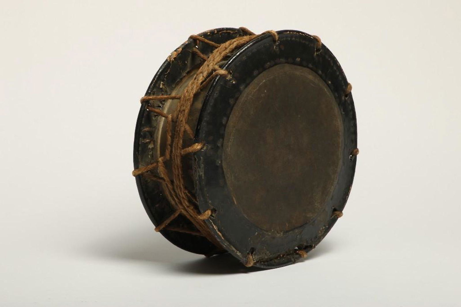 Tibetan Drum Fr. Estate of David Weisman: Approx: 5.25 in H x 13.5 in Dia. Provenance: From the Estate of Film Producer and Graphic Artist David Weisman (1942-2019).