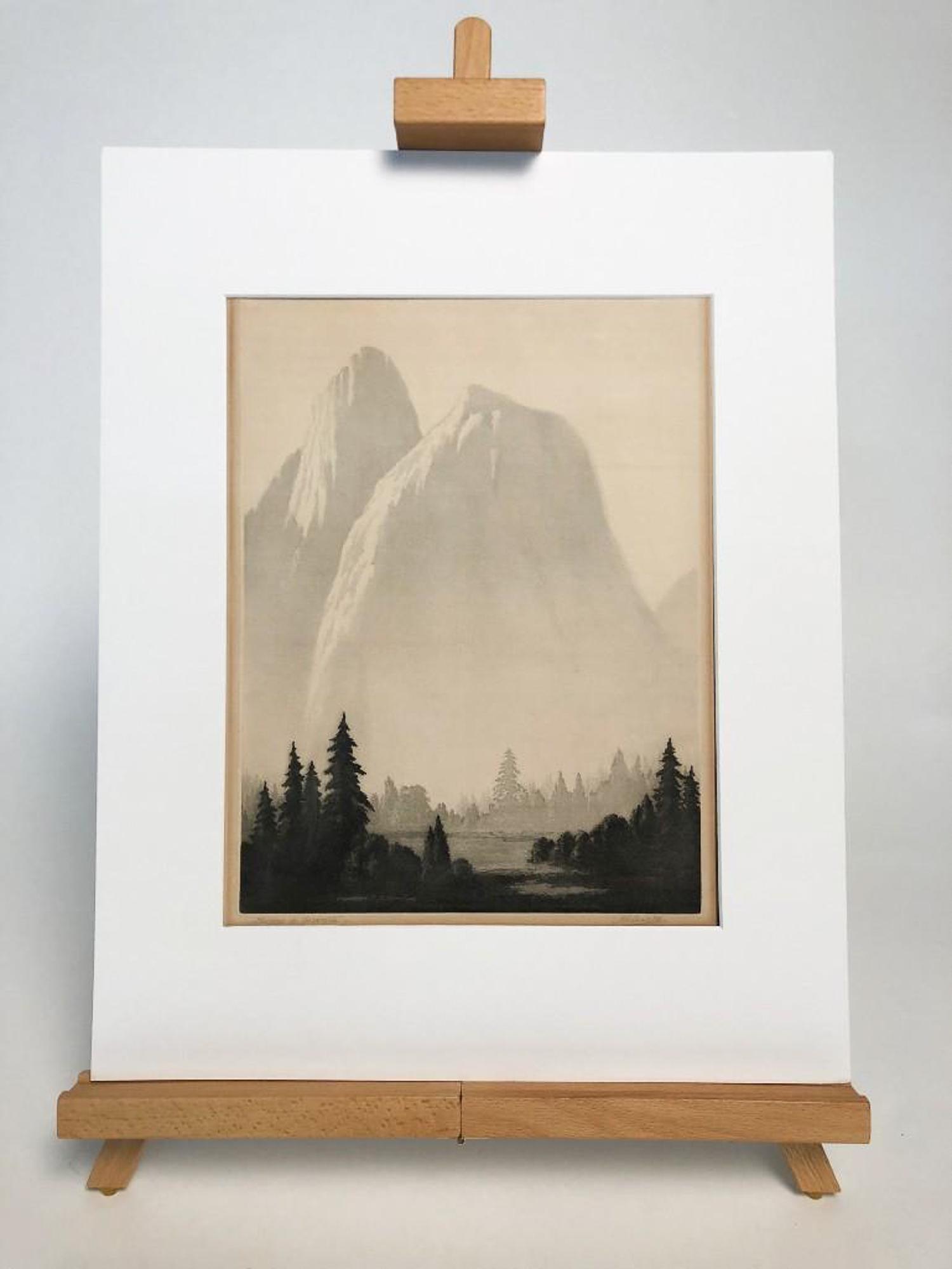 Harold Doolittle (1883-1974) Aquatint, Yosemite (1 of 6)