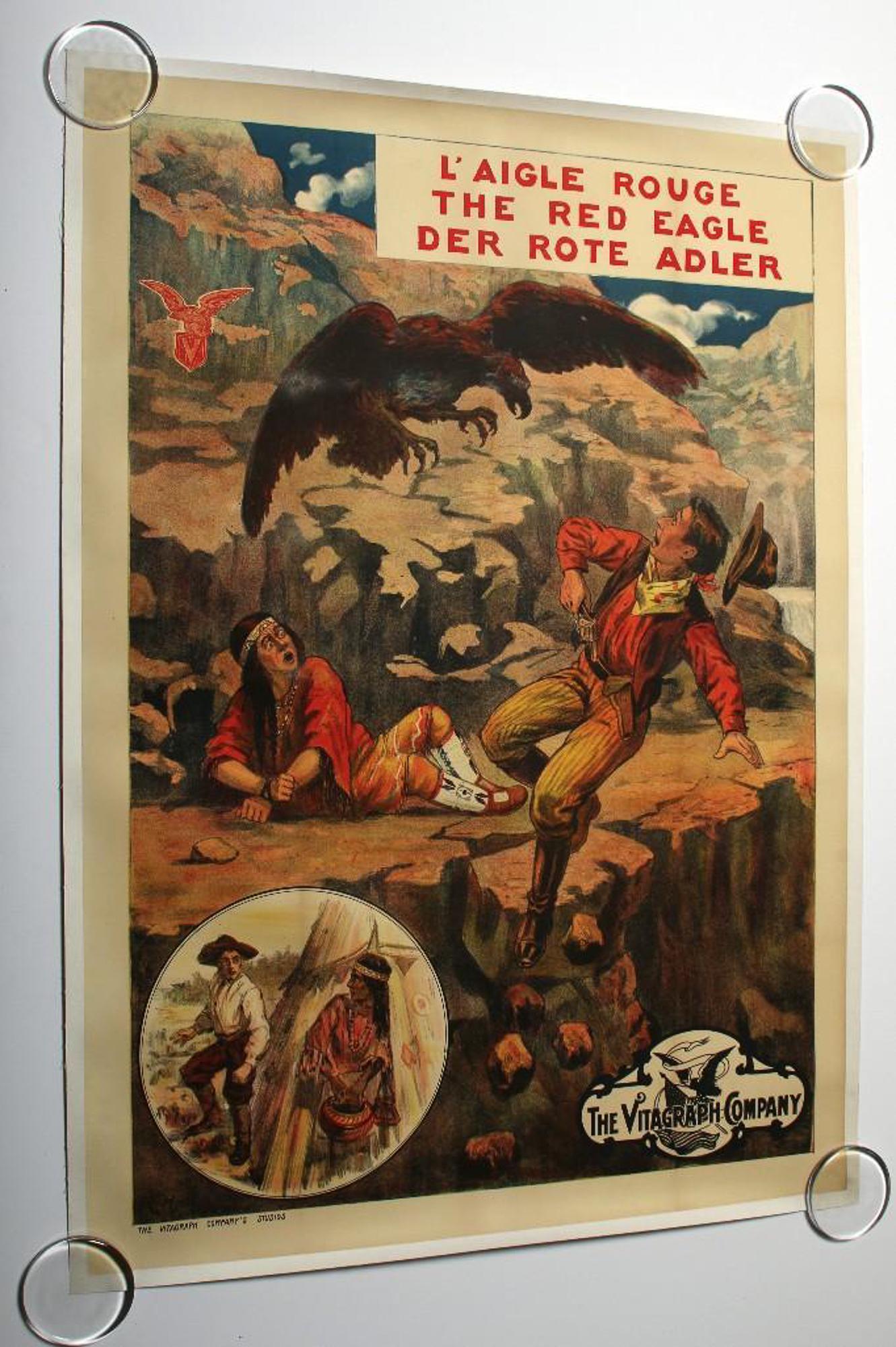 Red Eagle (General, 1911) Western Movie Poster Mounted (1 of 1)