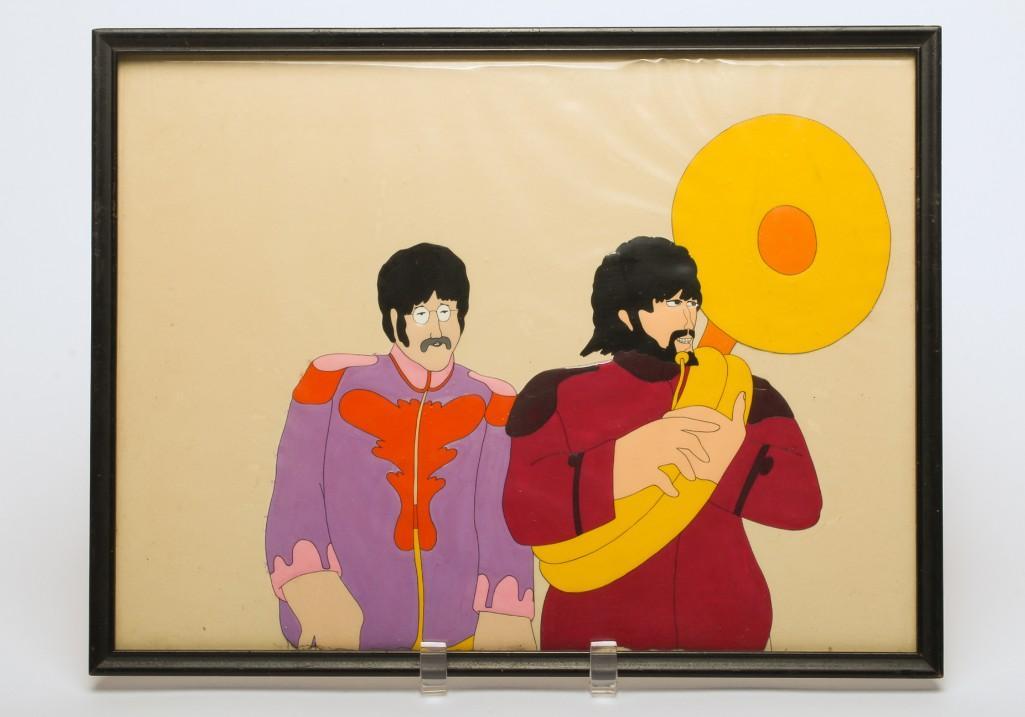 Original 1968 Beatles Yellow Submarine Animation Cel (1 of 3)