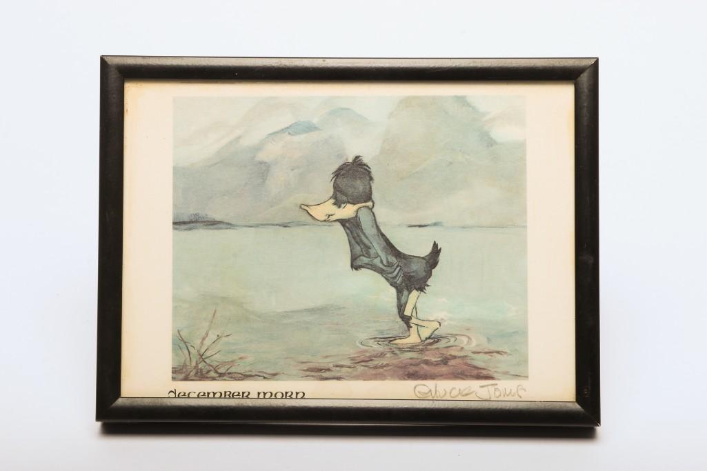 Pencil Signed Chuck Jones Daffy Duck Print (1 of 2)