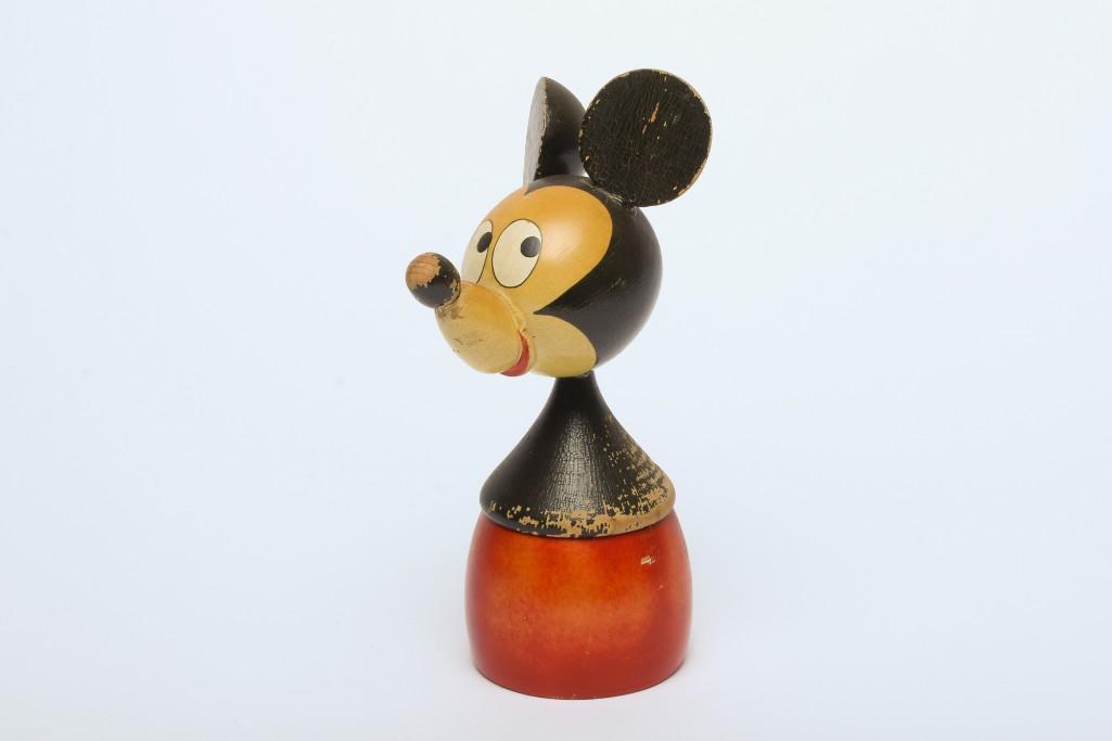 Vintage Wooden Mickey Mouse Coin Bank (1 of 8)
