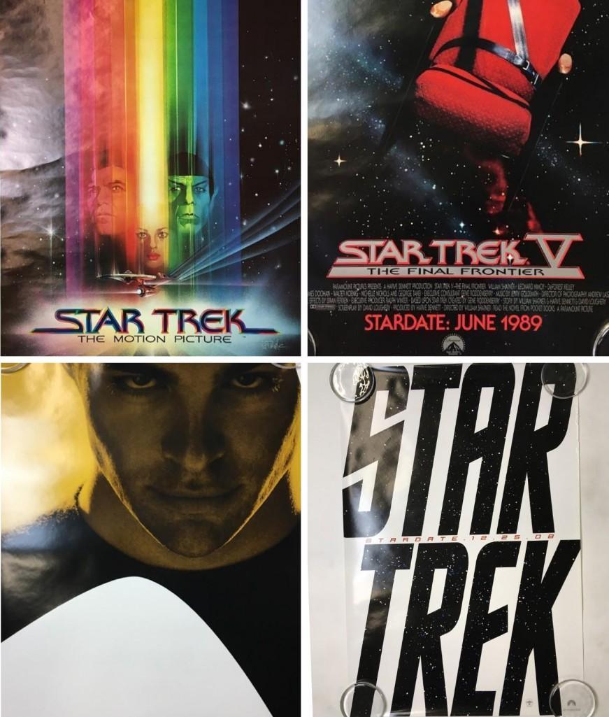 Lot of 6 Original Star Trek Movie Posters 1979-2009 (1 of 17)