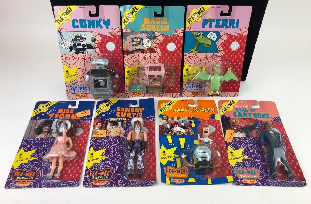 Lot of 7 Pee Wee Herman NIB Action Figures Pterri & All (1 of 8)