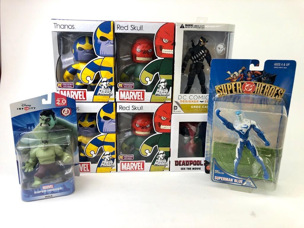 Lot of 8 DC Marvel Avengers Disney Mighty Mugs Figures (1 of 9)