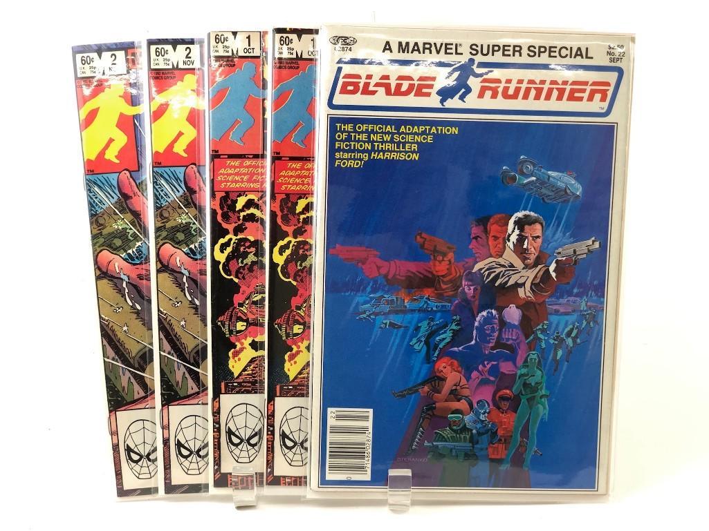Lot of 5 Marvel Comic Books Blade Runner (1 of 10)