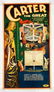 1920s/30s Carter the Great Lithograph Magic Show Poster