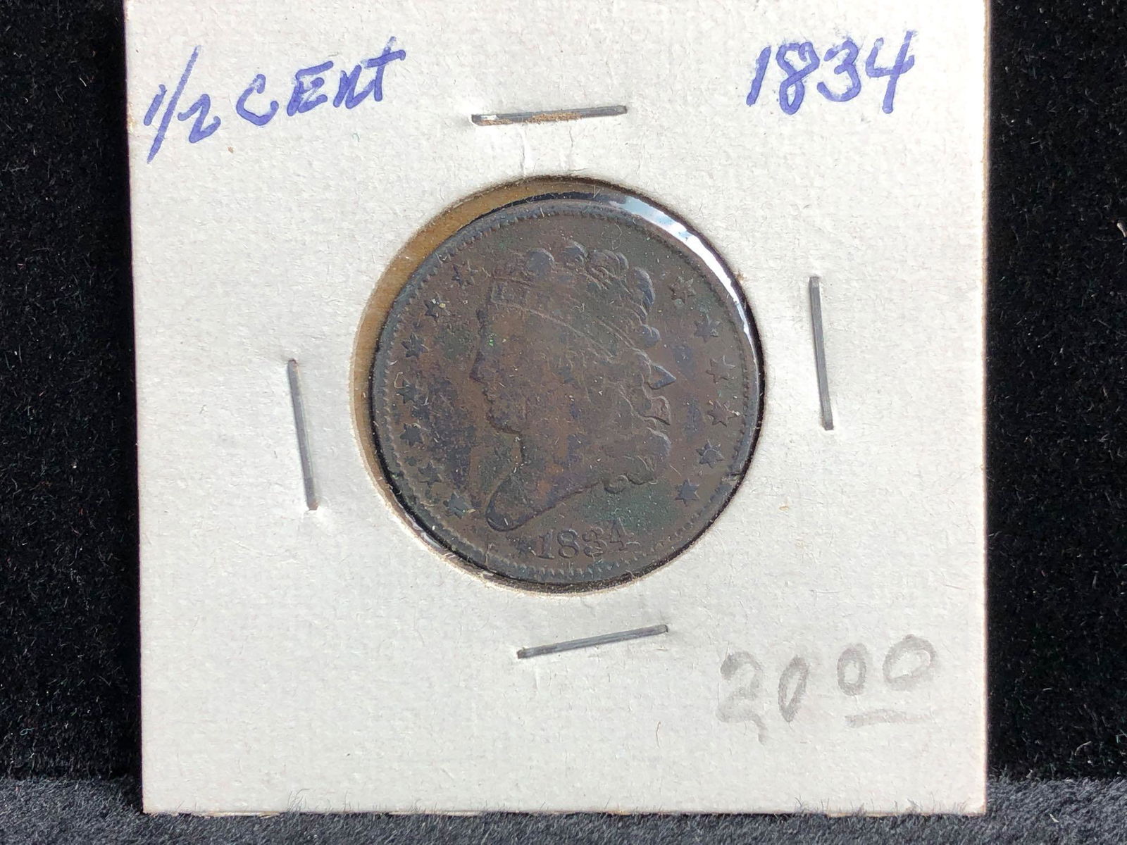 1834 Half Cent (1 of 3)