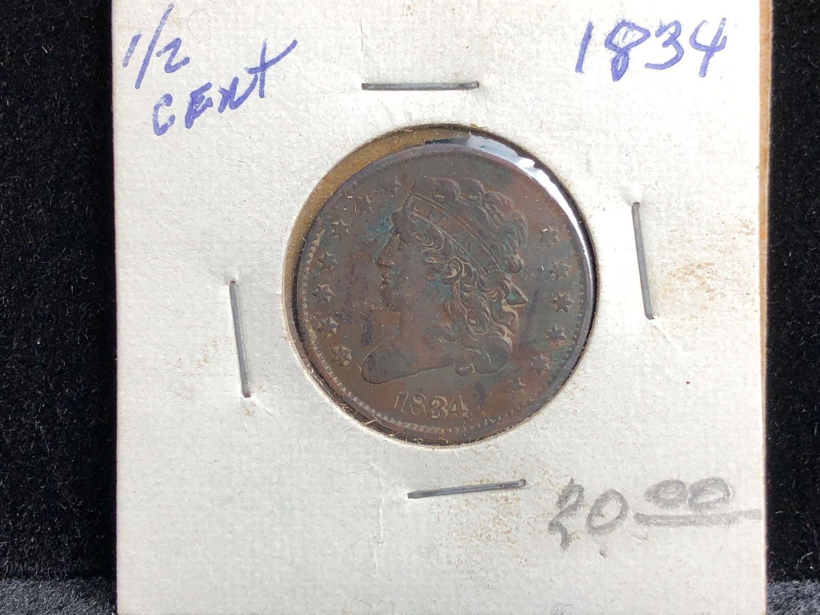 1834 Half Cent (1 of 3)