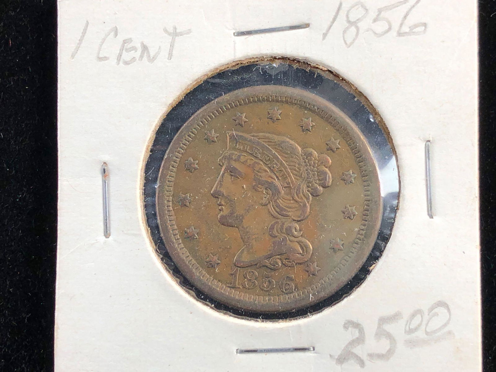 1856 US Large One Cent Coin (1 of 3)