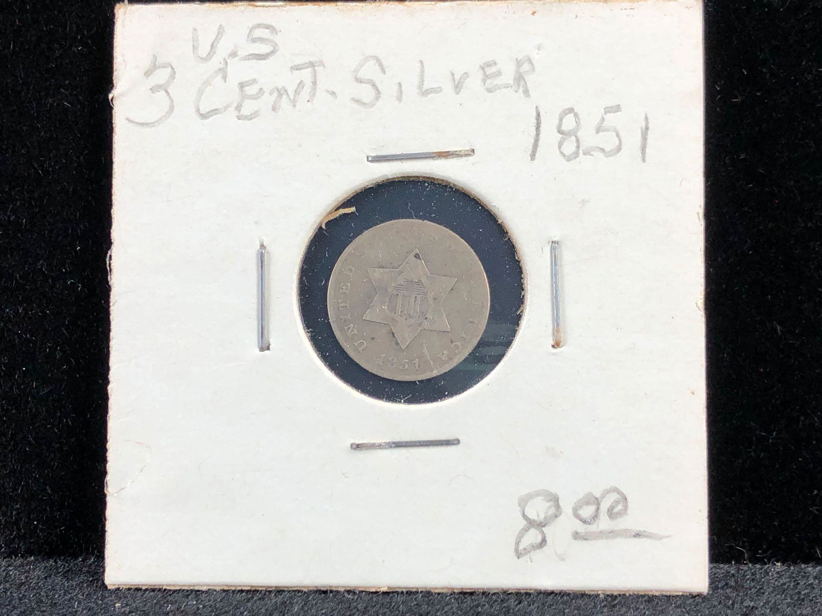 1851 Three Cent Nickel Coin (1 of 3)