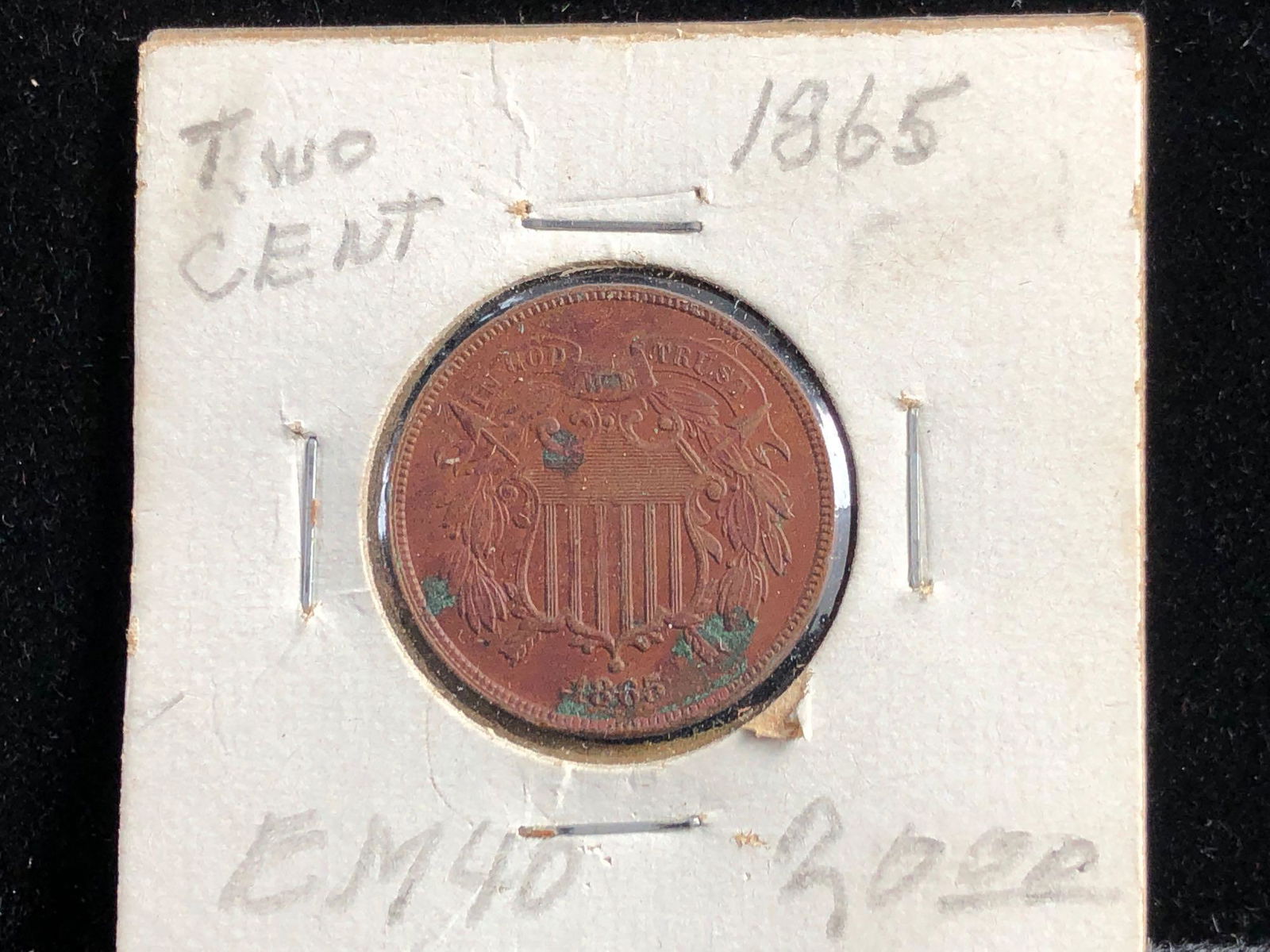 1865 2 Cent Piece Coin (1 of 3)