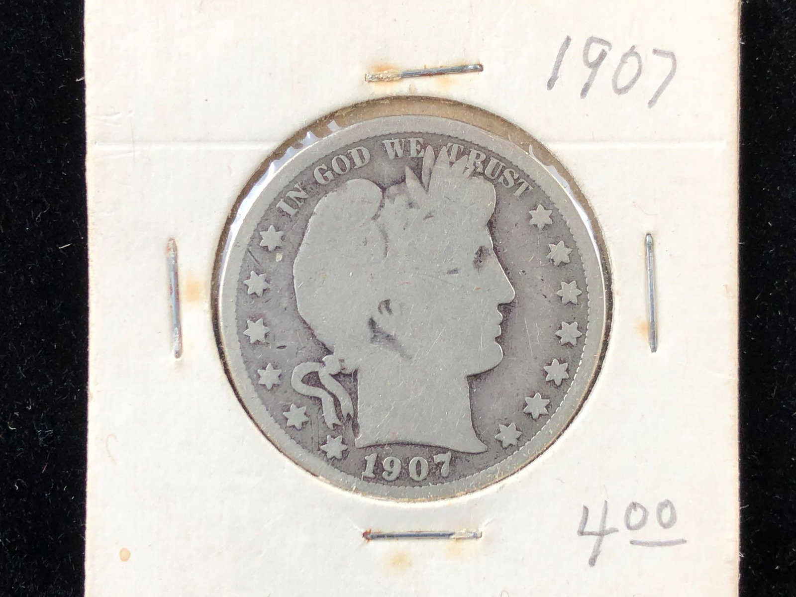 1907 Barber Half Dollar Coin (1 of 2)