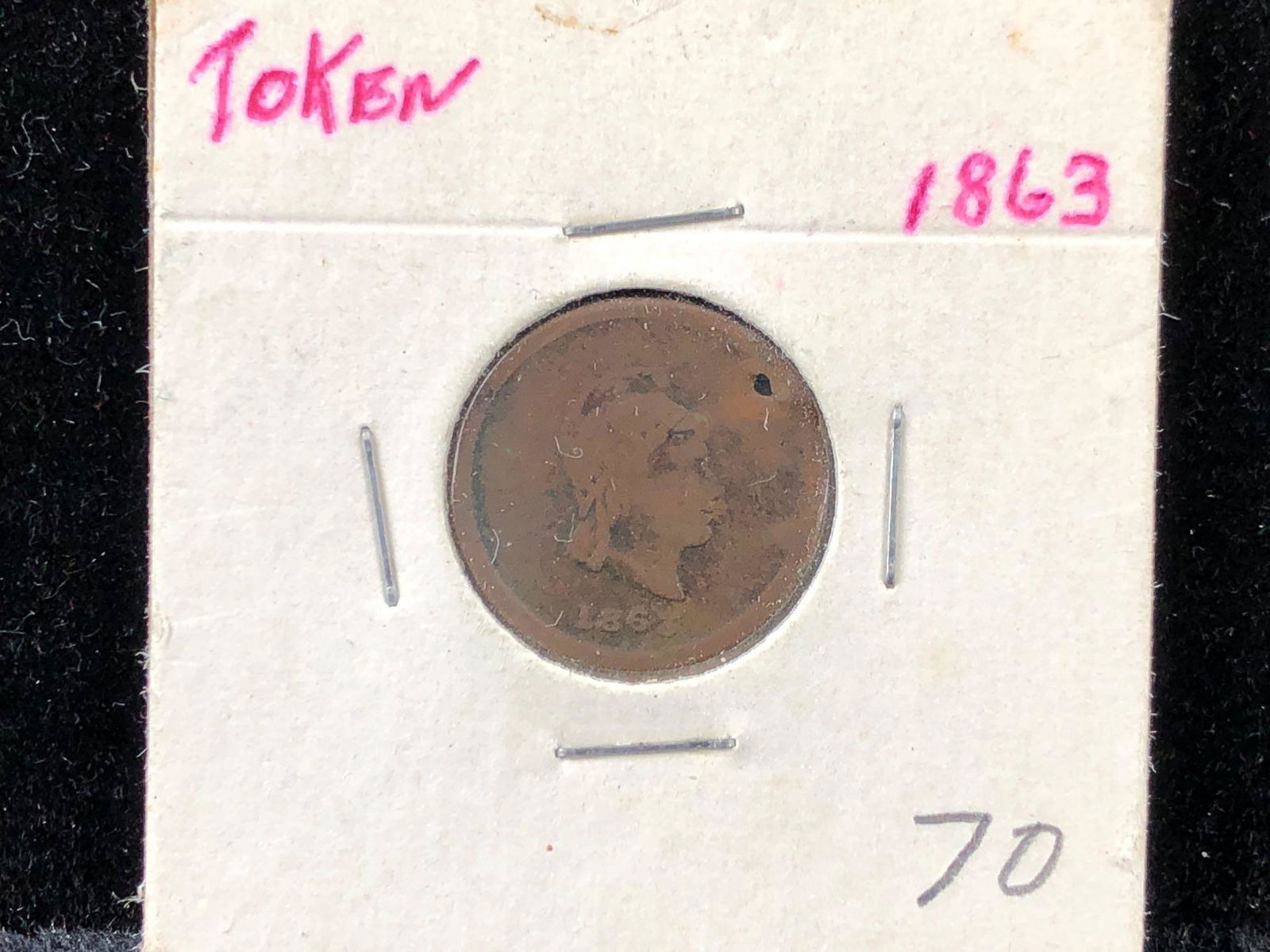 1863 S.S. Early & Co Grocery Token Brownstone Indiana (1 of 3)