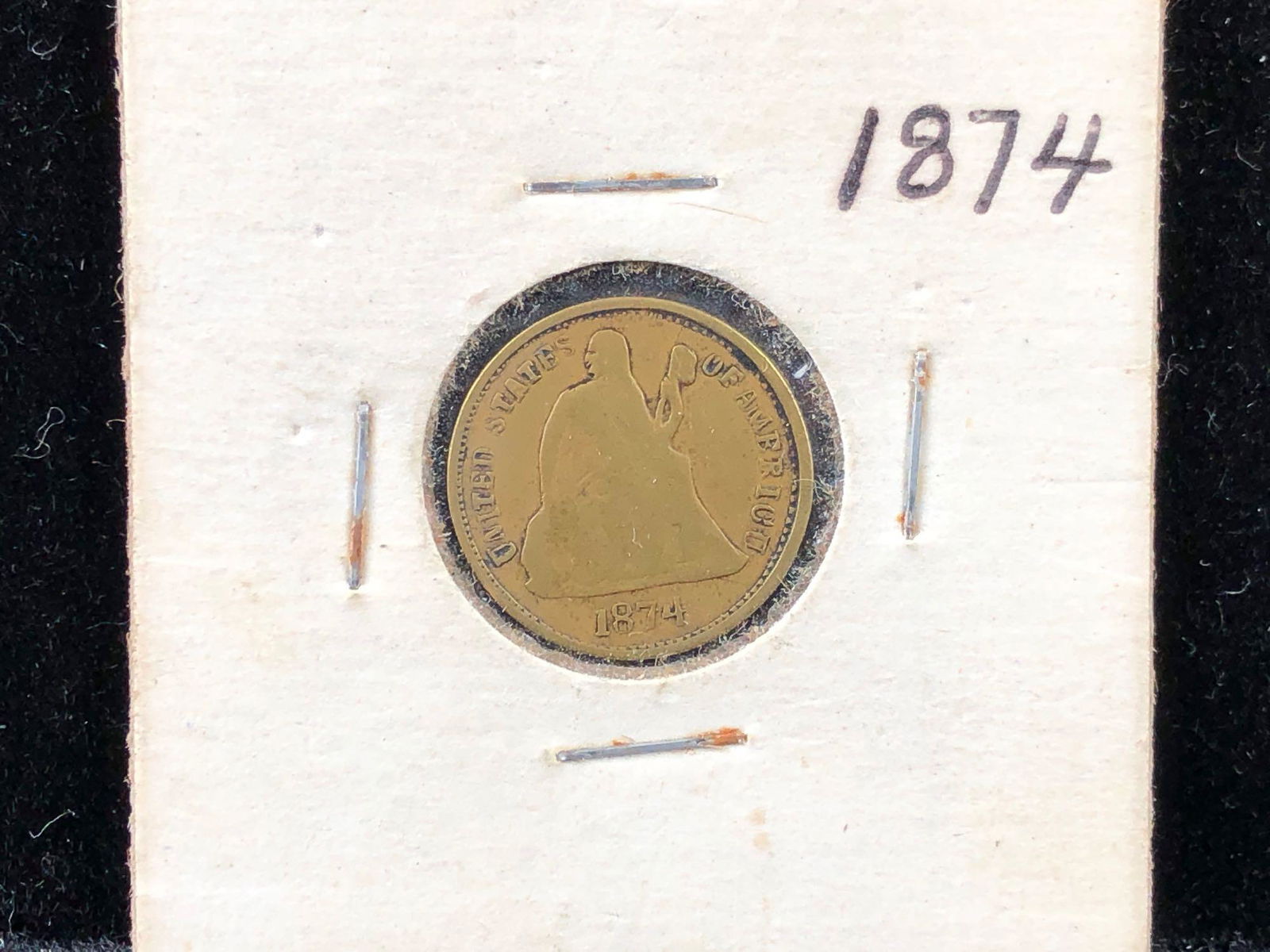 1874 Seated Liberty Dime (1 of 4)