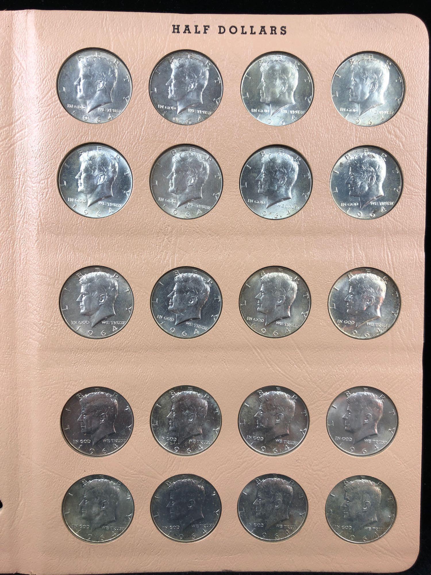Lot of 20 1964 Kennedy Half Dollars in Sheet (1 of 2)