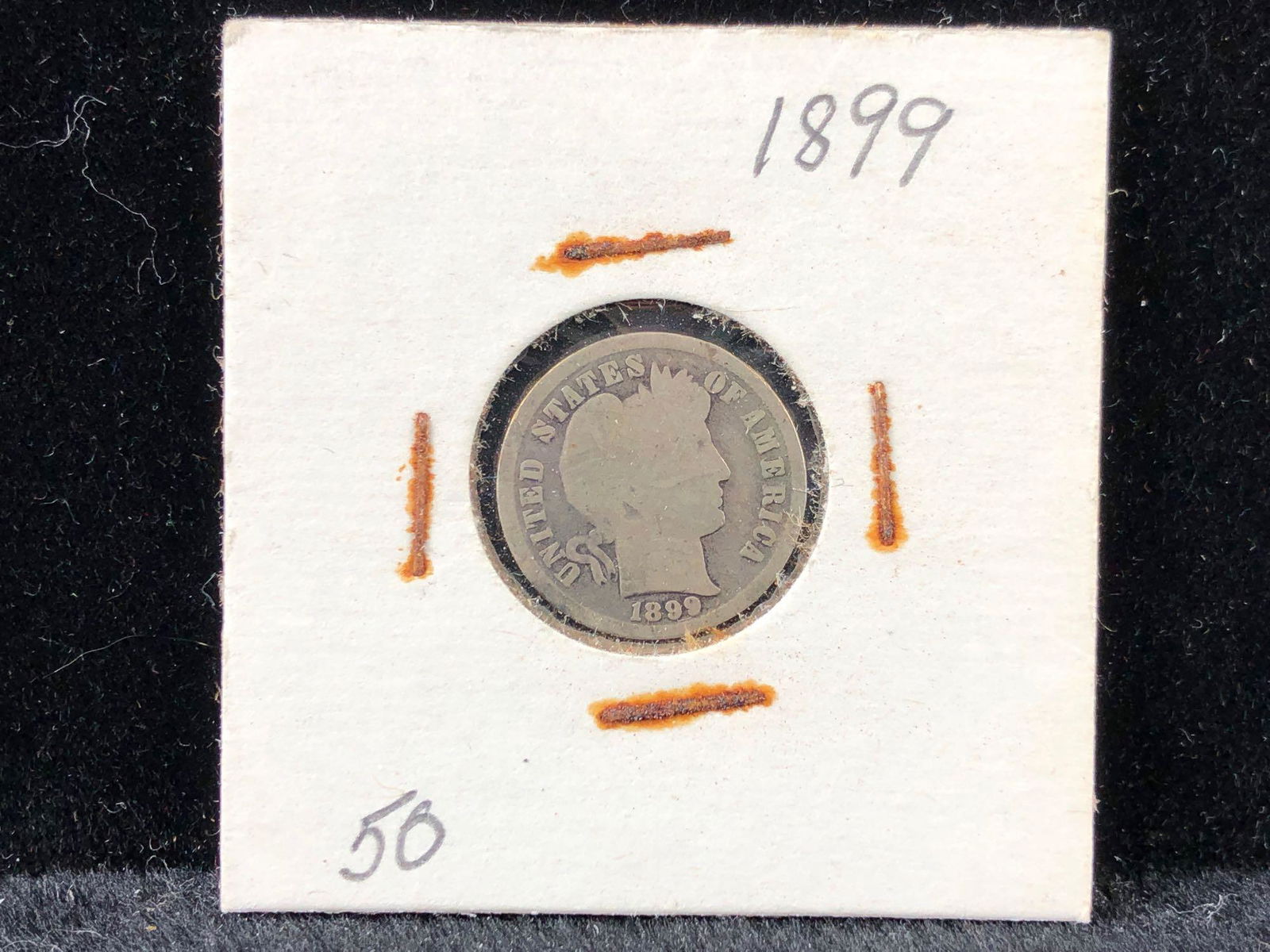 1899 Barber Dime (1 of 3)