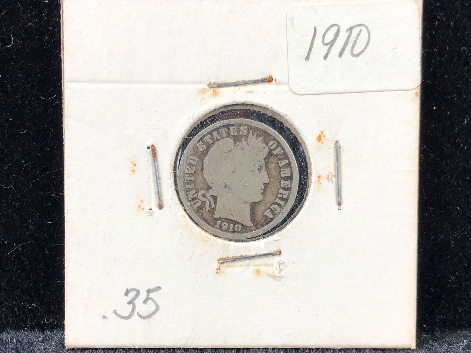 1910 Barber Dime (1 of 3)