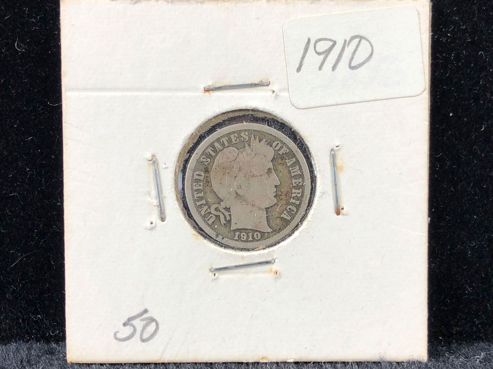 1910 Barber Dime (1 of 3)