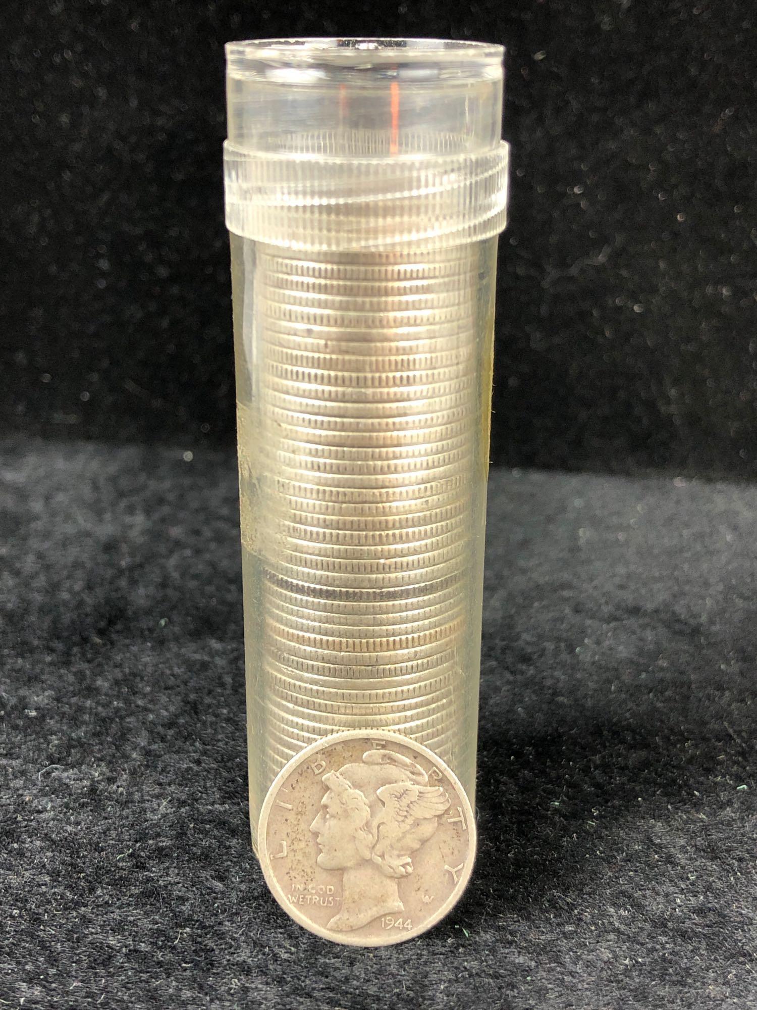(50) Mercury Dimes Roll Varied Dates (1 of 1)