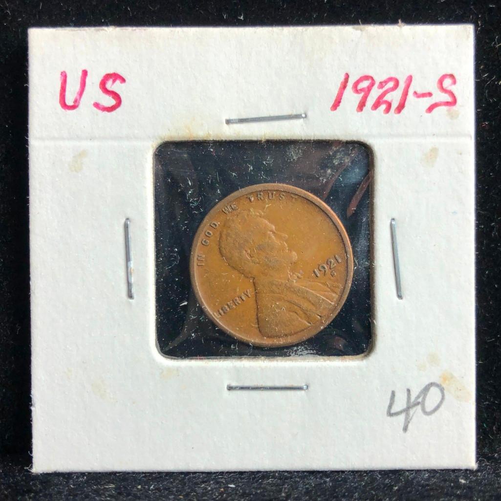 1921-S Lincoln Wheat Penny (1 of 2)