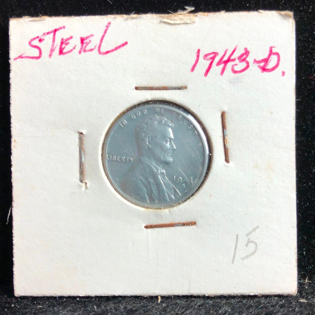 Circulado 1943 Año Lincoln Wheat Centavos Queños De EE