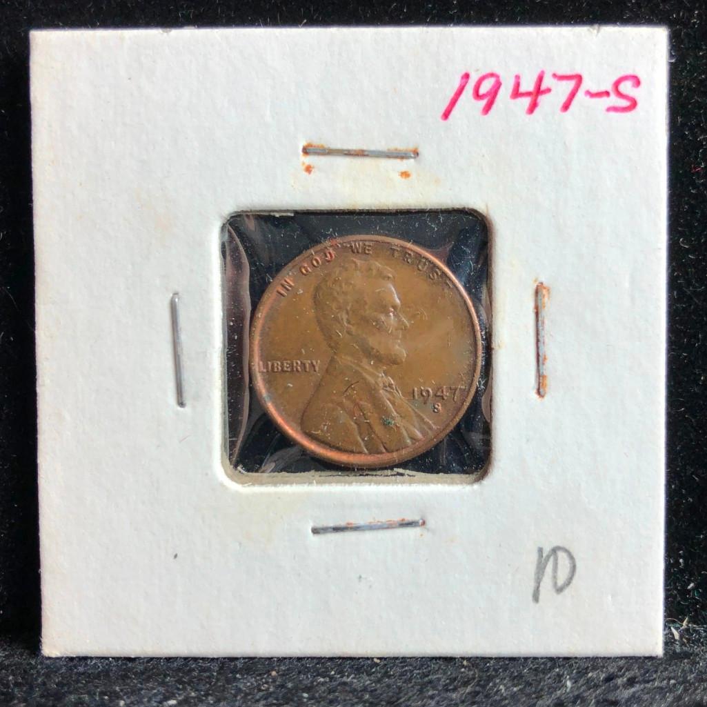 1947-S Lincoln Wheat Penny: Whether you are a seasoned collector or new to numismatics, there is something here for you! This auction includes over 1000 lots that have been in storage and untouched for 40 years. All coins are so