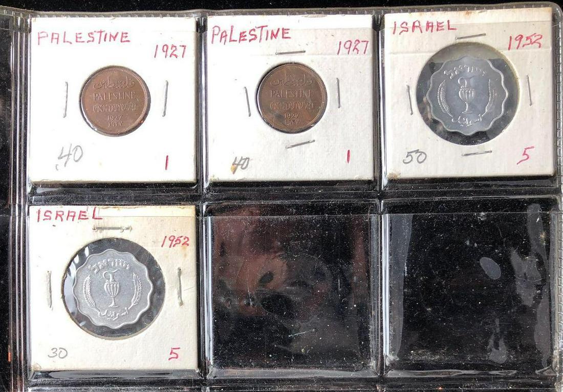 Lot of 4 Coins Palestine Israel 1927-1952 (1 of 2)