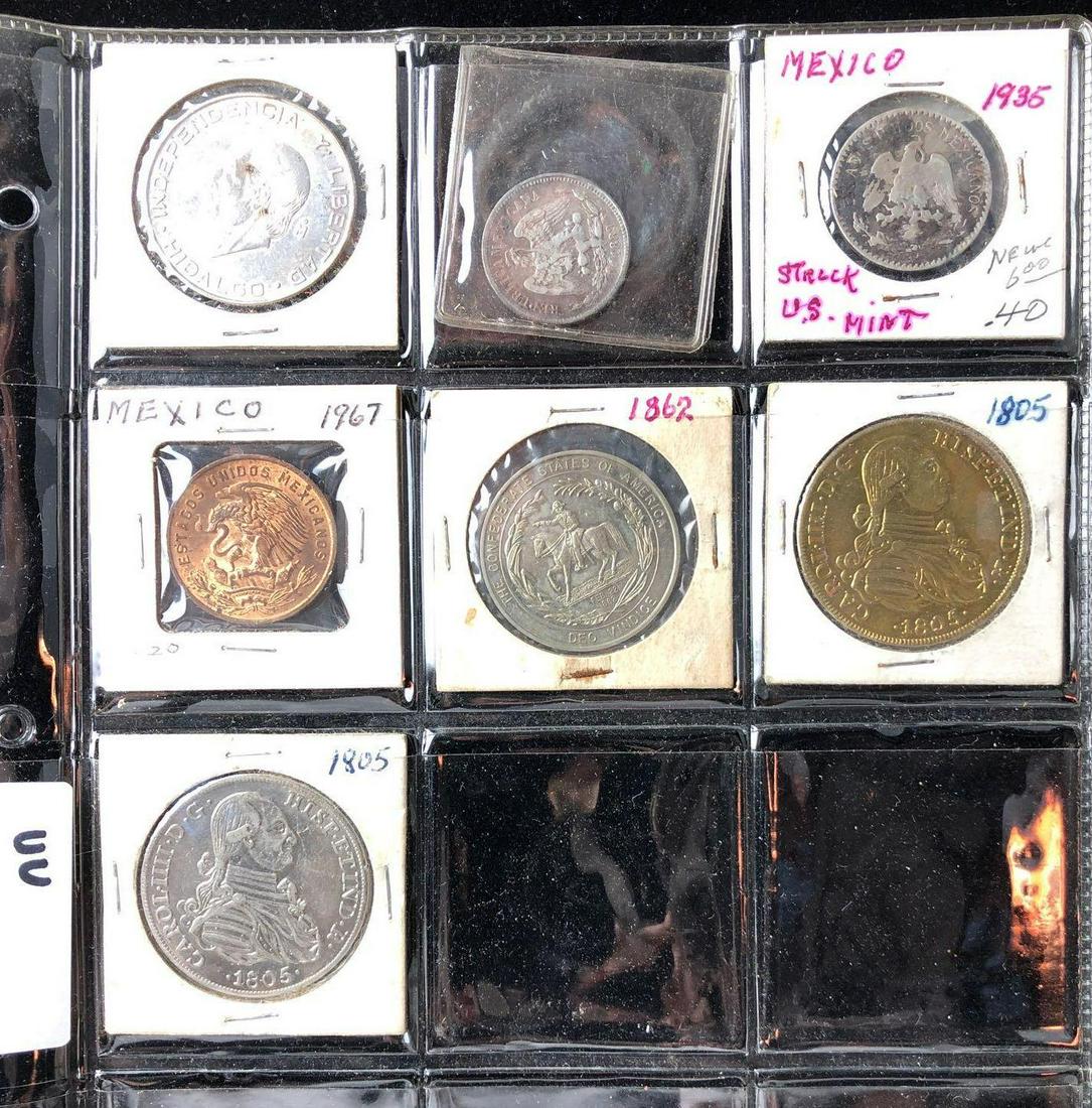 Lot of 7 Mexico Coins 1805-1967 (1 of 2)