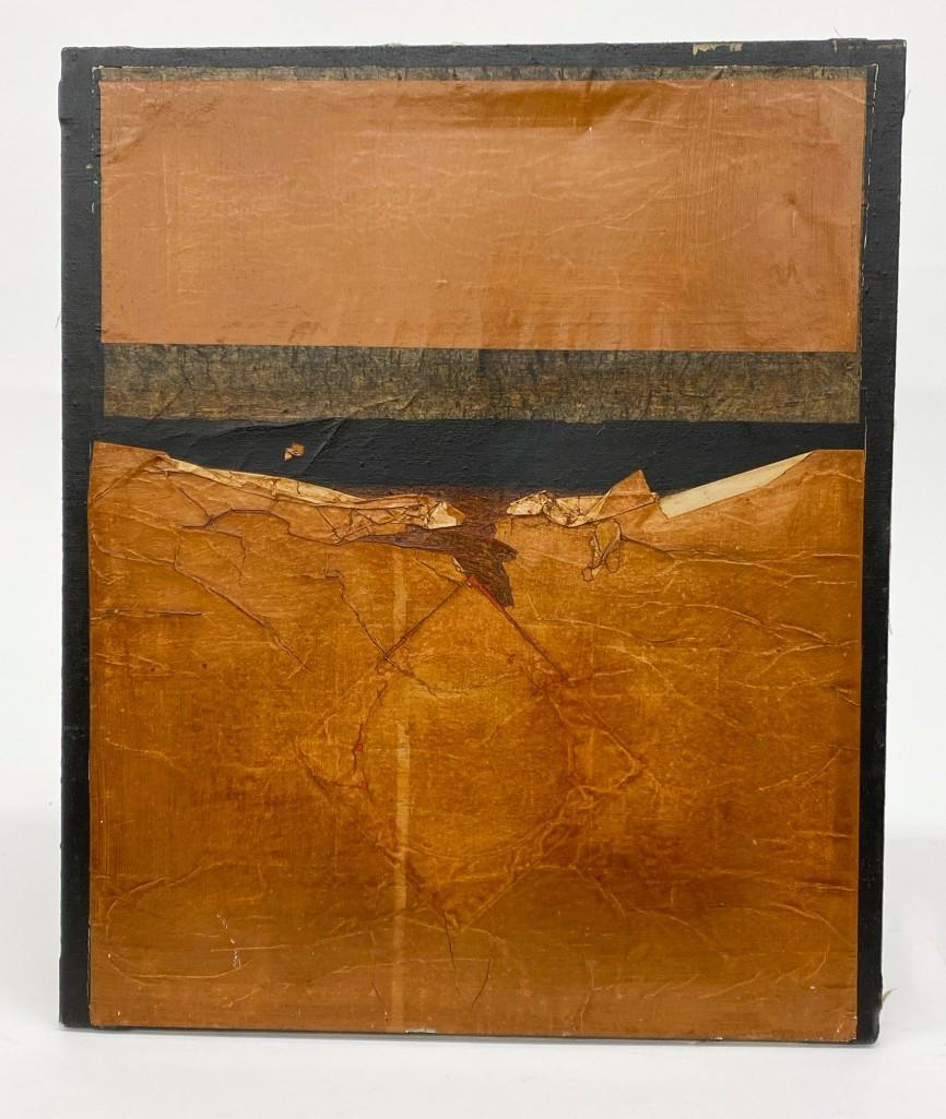 Rinaldo Paluzzi Mixed Media Desert Abstract 1965 SPAIN: Signed Paluzziâ Mixed Media on Canvas. SEVILLE Desert Abstract, 1965. Overall: Approx. 22 in. x 18 in. Weight 1 lb 13 oz.