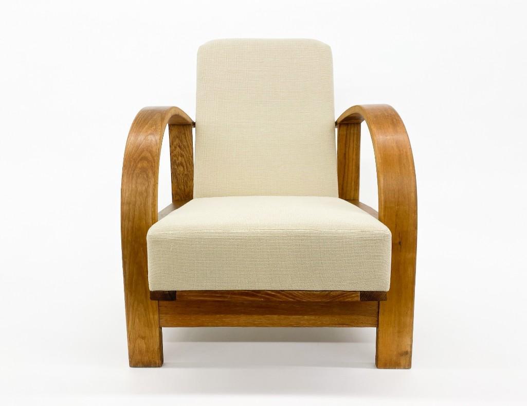 Vintage 1930s Bentwood Recliner: Approx. 33.25 in. x 24 in. x 24 in. Weight 30 lbs.