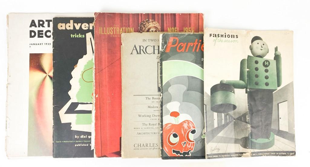 Lot of (15) Art Architecture Design Magazines, Catalogs: Lot of (15) Various Art, Architecture and Design Related Magazines, Catalogs, Booklets and Ephemera. Weight 10 lbs. 9 oz.