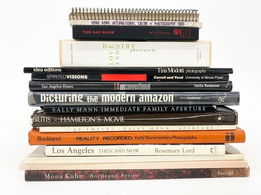 Group of (16) Photography Books Sally Mann, Mono Kuhn: Mono Kuhn, Bordeaux Series; Rosemary Lord, Los Angeles Then and Now; Buckland, Reality Record: Early Documentary Photography; Sally Mann, At Twelve; Bilitis, Hamilton's Movie; Sally Mann, Immediate Fa