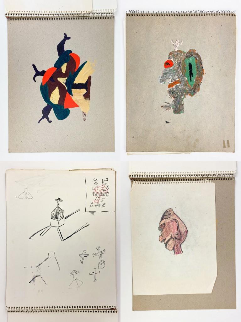 Vintage 1970's-1980's Artist's Sketch Book Don Beck: Vintage 1970's - 1980's Artist's Sketch Book Filled With Original Don Beck Pen and Pencil Drawings. Measures approx. 14 in x 11 in. Weight 12 oz.