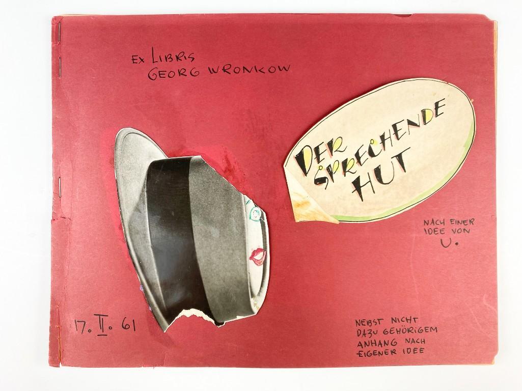 Ludwig & George Wronkow Handmade Illustrated Book 1961: This book includes 9 pages. Approx. 8.75 in. x 11 in. Weight 5 oz. Hughes Auctions is thrilled to present 29 lots of original handmade Artist Booklets by gifted designers Ludwig and George Wronkow, ra