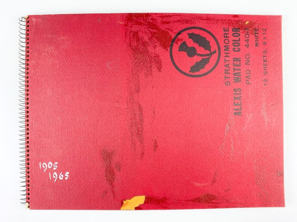 Ludwig & George Wronkow Handmade Illustrated Book 1965: This book includes 10 pages, some double-sided. Attachments are unglued. Approx. 9 in. x 12 in. Weight 10 oz. Hughes Auctions is thrilled to present 29 lots of original handmade Artist Booklets by gif