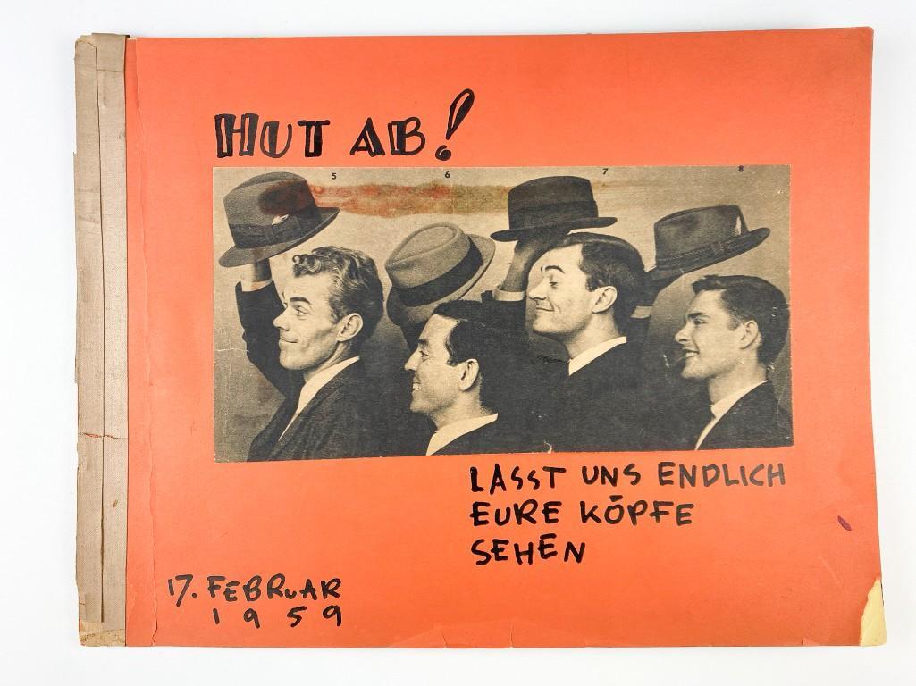 Ludwig & George Wronkow Handmade Illustrated Book 1959: This book includes 9 pages. Approx. 9 in. x 11.5 in. Weight 4 oz. Hughes Auctions is thrilled to present 29 lots of original handmade Artist Booklets by gifted designers Ludwig and George Wronkow, ran
