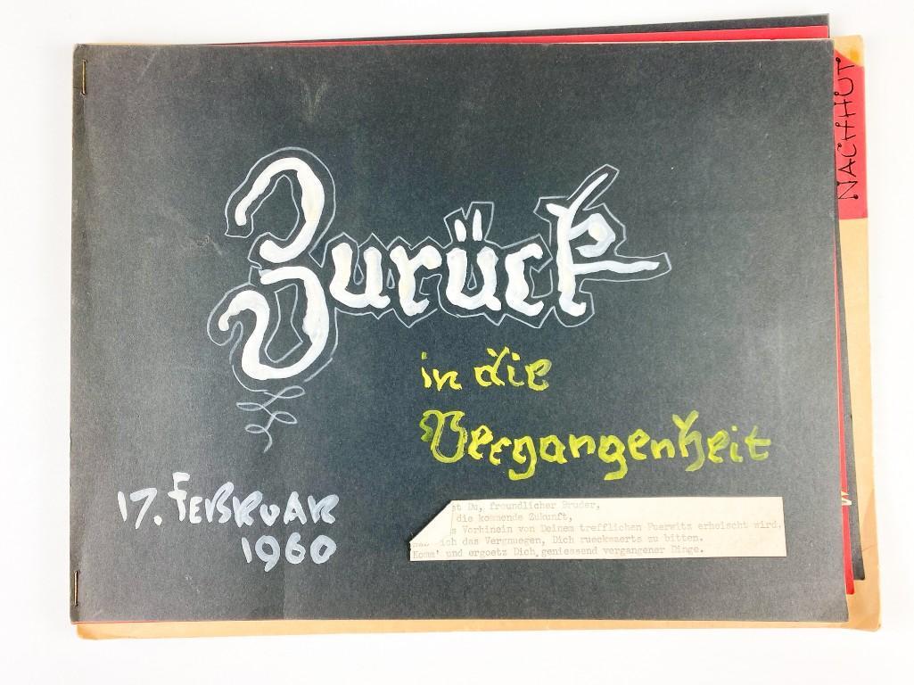 Ludwig & George Wronkow Handmade Illustrated Book 1960: This book includes 10 pages. Approx. 9 in. x 12 in. Weight 5 oz. Hughes Auctions is thrilled to present 29 lots of original handmade Artist Booklets by gifted designers Ludwig and George Wronkow, rang