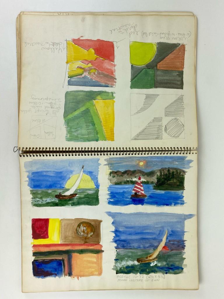 Vintage 1970-80s Artist Sketch Book Original Drawings (1 of 20)