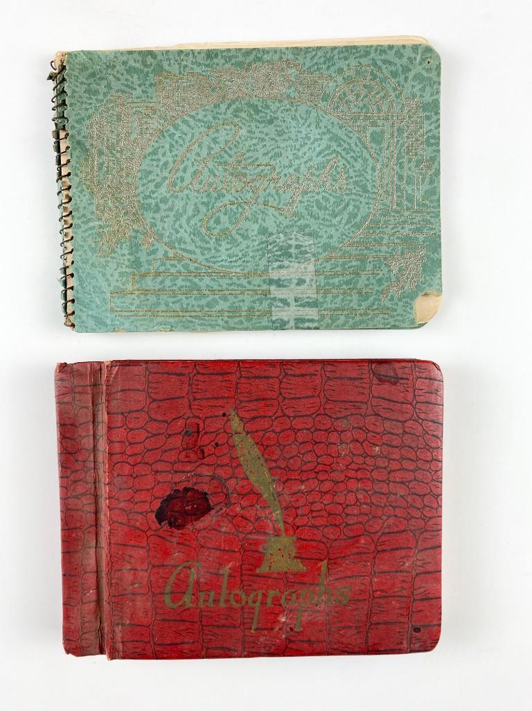 Lot of 2 Vintage 1950's School Autograph Books (1 of 14)