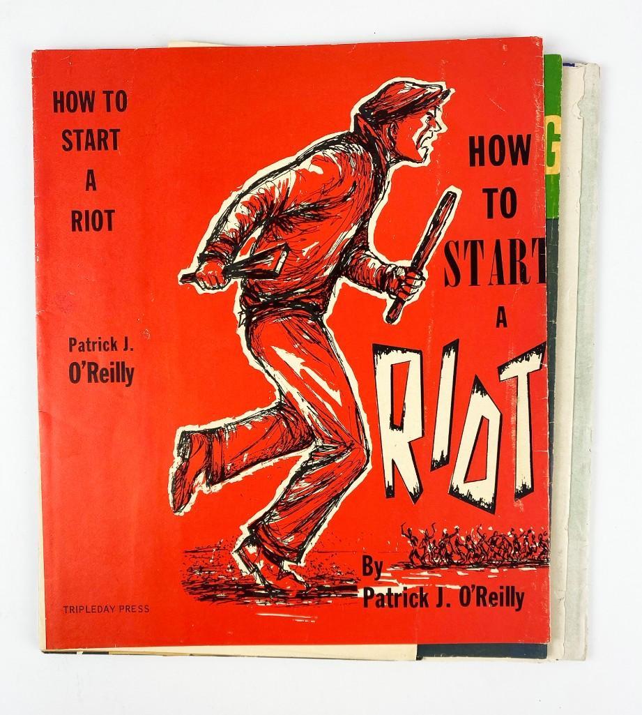 Lot of 8 Reginald S. Leister Novelty Joke Book Jackets: Set of Eight (8) Vintage Reginald S. Leister Novelty Joke Book Dust Jackets. Measures approx. 9 in. x 8 in. Weight 4 oz.