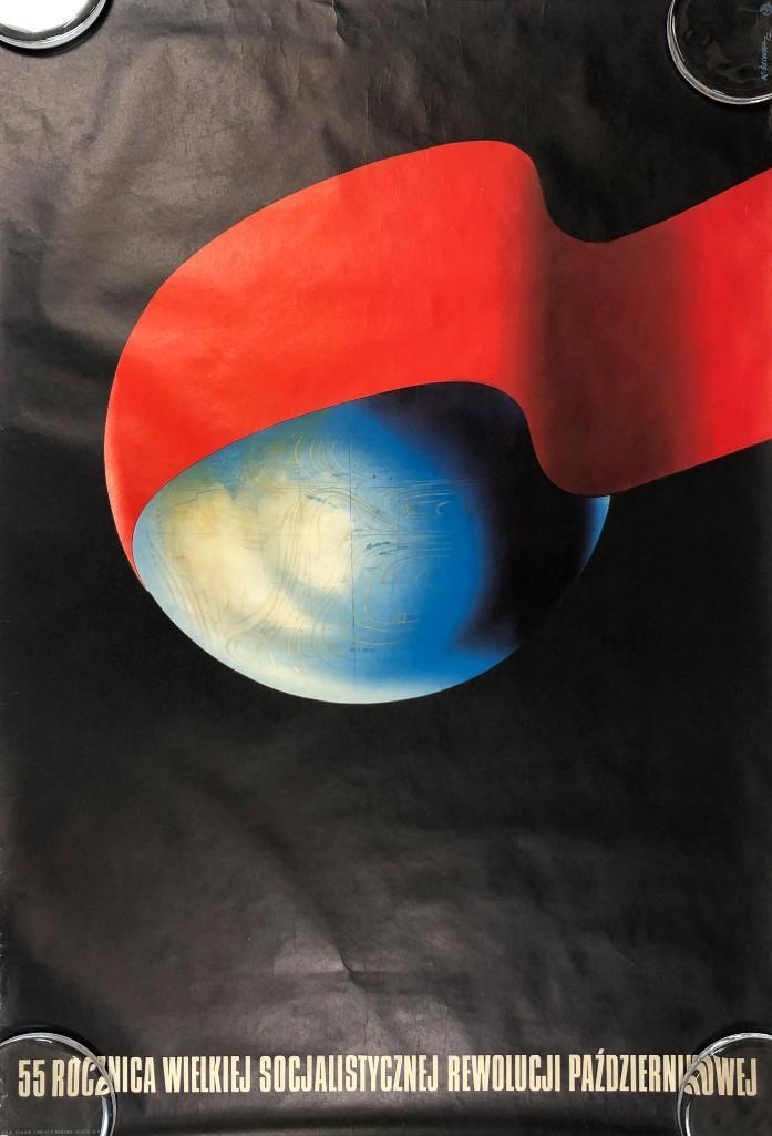 1972 Anniv. Polish Revolution Poster Roczina, Slikwa (1 of 6)