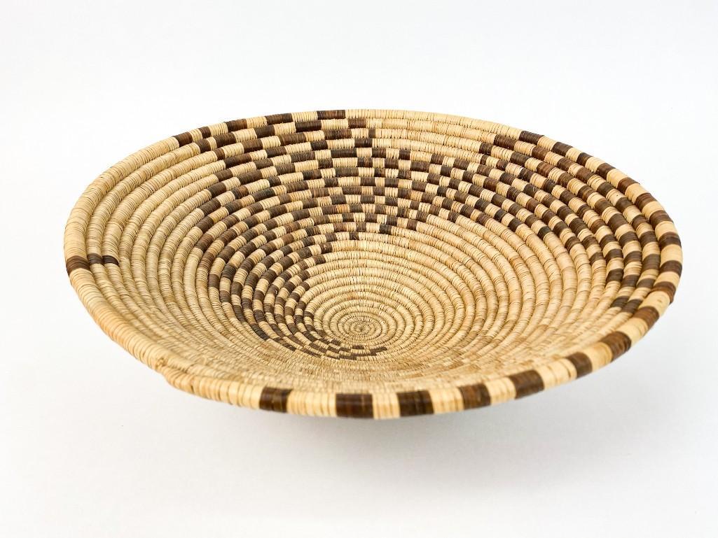 Coiled African Wave Pattern Basket (1 of 8)