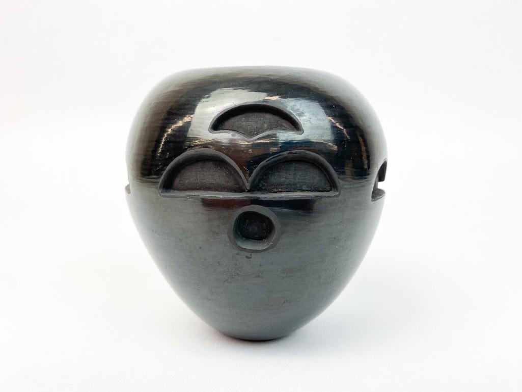Ethel Yazza (b.1959) Santa Clara Blackware Clay Pot (1 of 6)