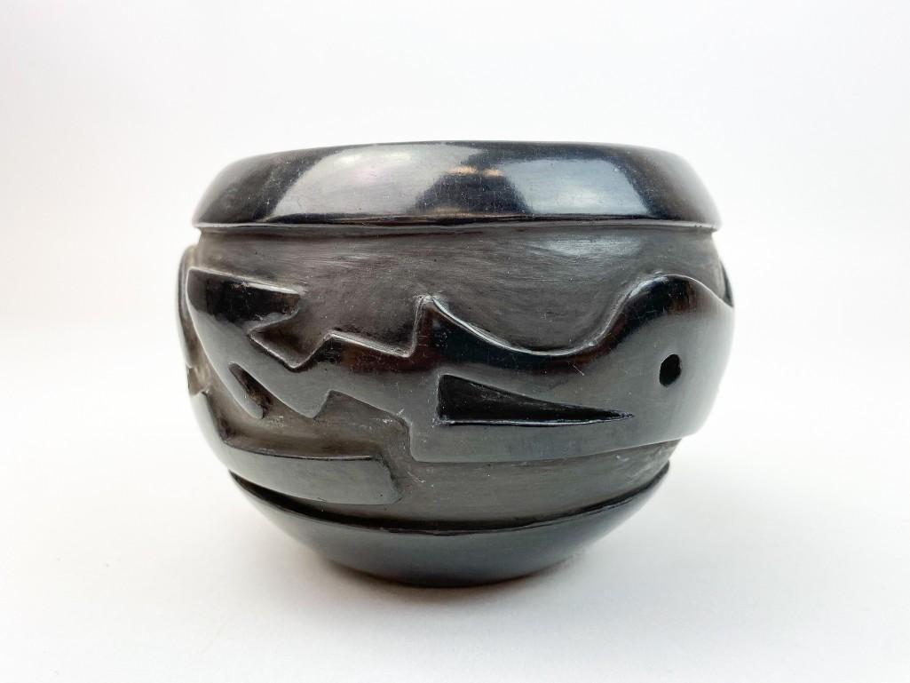 Joy Cain (b.1947) Santa Clara Blackware Clay Pot (1 of 7)