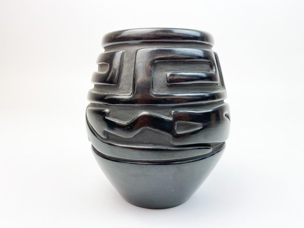 Betty Naranjo (b.1929) Santa Clara Blackware Clay Pot (1 of 6)