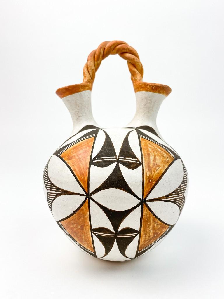 Mary Ann Hampton Acoma Pottery Wedding Vase (1 of 9)