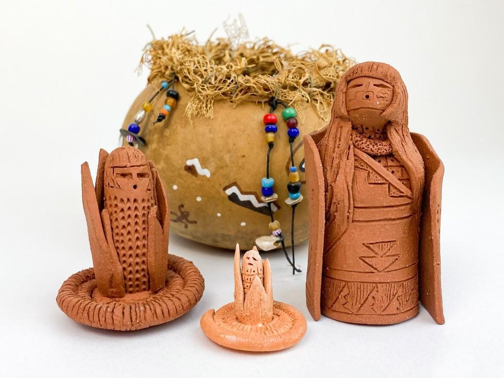 Lot of 3 Angelina Medina (b.1942) Linda Aguilar Figures (1 of 20)