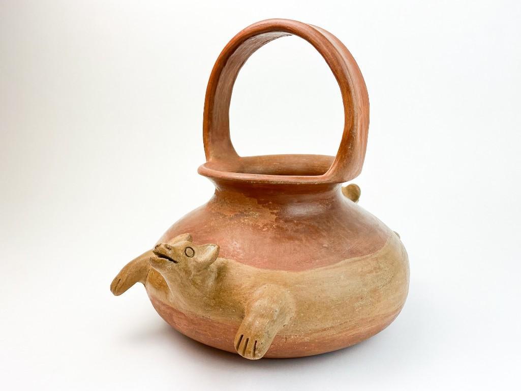 Pre-Columbian Style Figural Clay Pot (1 of 9)