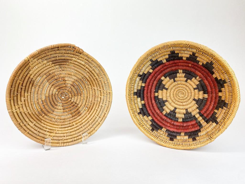 Lot of 2 Navajo Wedding American Indian Baskets (1 of 13)